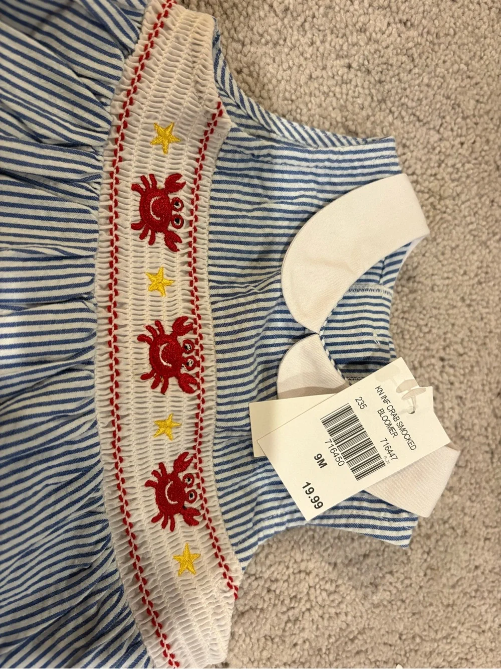 Adorable Smocked Summer Dress & matching sandals NWT